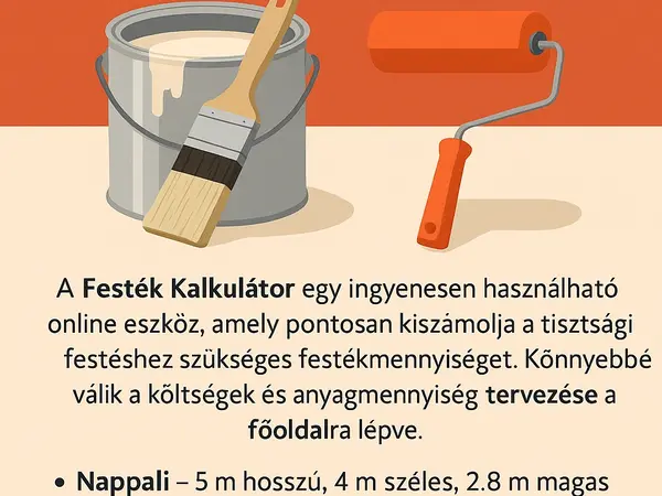 Tisztasági festés festék Kalkulátorr
