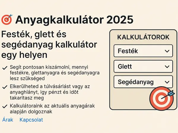 Festés kalkulátor eszközök