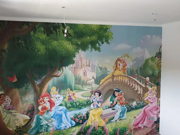 Pasztell gyerekszoba festés példája